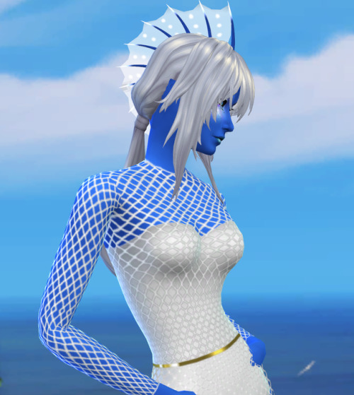 zaneida-and-sims4: Merimaid head flippers (with luminous ends) _skin detail_ _tattoo_ (texture 