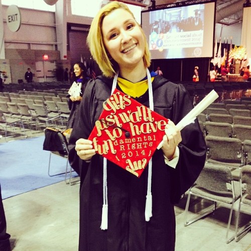 GIRLS JUST WANNA HAVE FUNdamental rights! #gradcap #jjcgrad