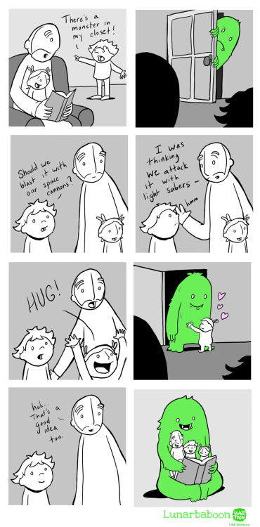 lunarbaboon: Comic about closet monsters on Webtoons! www.webtoons.com/en/slice-of-life/