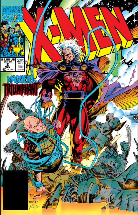 jimleecomics: X-Men covers 1-5 (1991)Jim Lee – penciler Scott Williams – inker  Joe Rosas – colorist