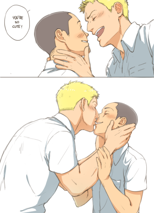 miyajimamizy:  Connie is so cute and Reiner likes smol cutie  Instagram