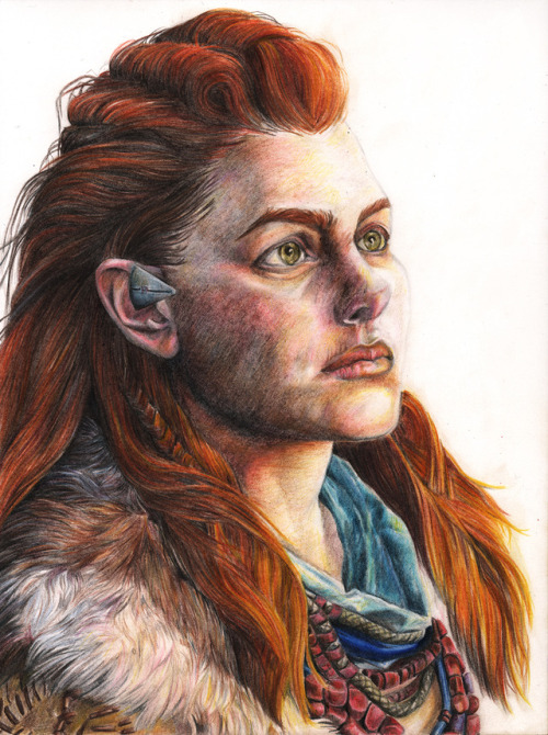 Aloy from Horizon Zero Dawn, my new favorite game! 