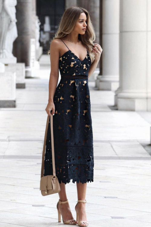 ecstasymodels: Floral Crochet Midi Dress Get this look here liketk.it/2qZKY #liketkit @liketo