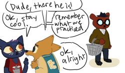 shadowthekitsunereturns: whatchyagonnado2day:  then mae pulls him away cause they didn’t practice for any responses  I swear Gregg and his boyfriend is Kota and I. I haven’t gotten far in the story, but enjoying it so far.  X3 D’awww~ &gt;w&lt;