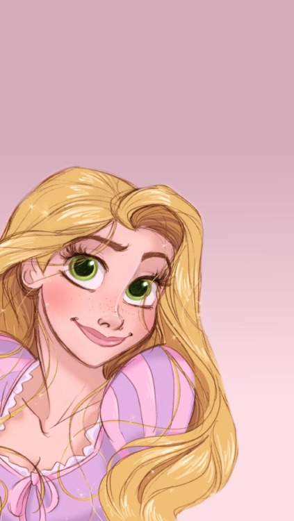 disneyledolls: // I made some Rapunzel wallpapers from the wonderful artwork of Princekido. Bonus: W