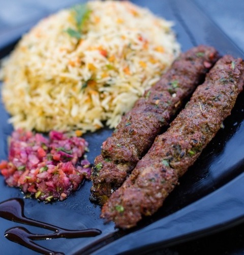 Beef Skewers With Rice