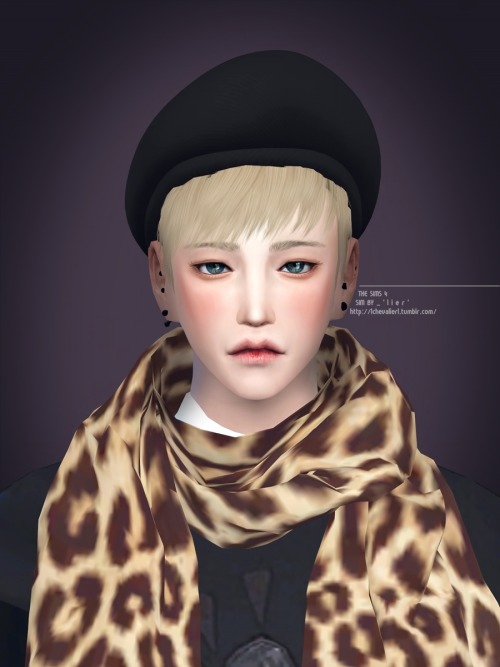 simblrryuffy:  lchevalierl:  Jäger (예거)   Hat _ imadako  Scarf _ sims4-marigold Top _ sims