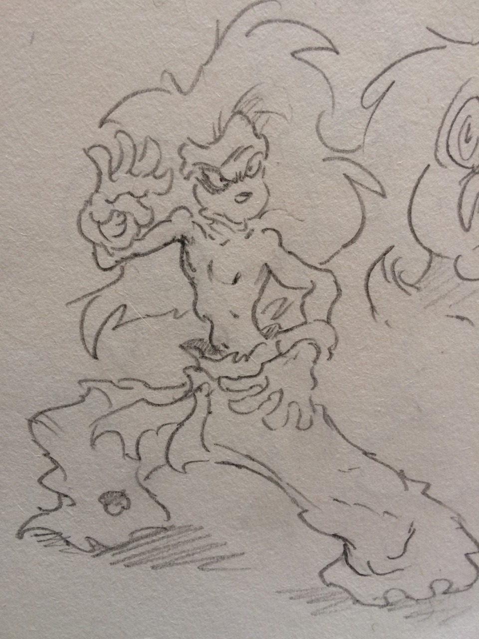 My style when I draw in paper is a bit different then the way I draw digitally. It’s