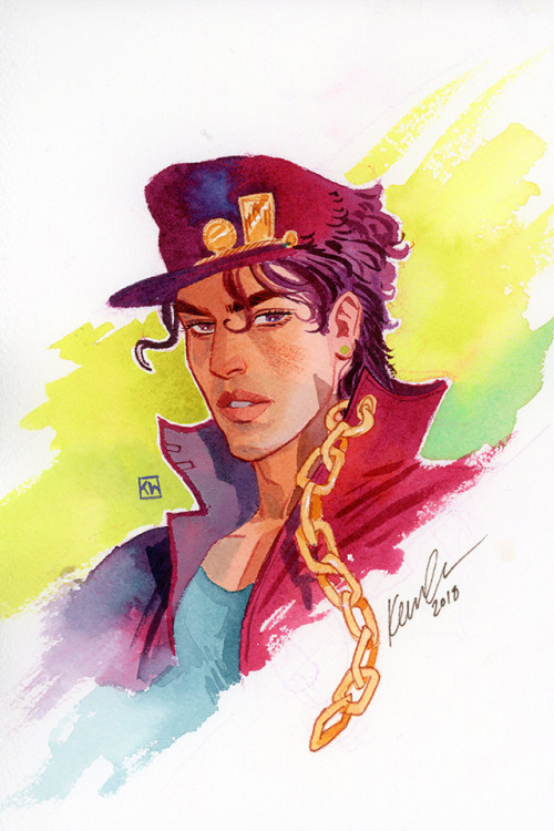 kevinwada:Jotaro headshotFlame Con 2018 commission