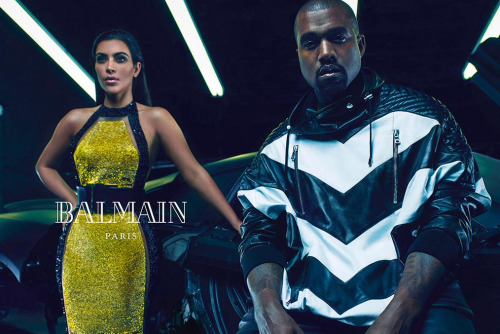 welovekanyewest:Kanye West and Kim Kardashian photo shoot for Balmain December 2014