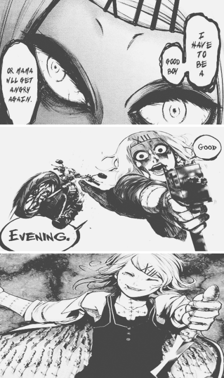 countcains: 30 Days Manga Challenge: 29/30Favourite Character Arc: Juuzou Suzuya (Tokyo Ghoul)