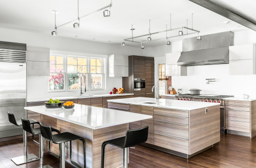 A kitchen at a home in Newton, MA for LDa Architecture &amp; Interiors. 2015. 