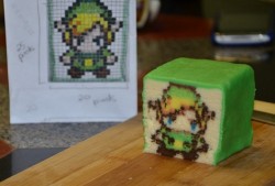 pxlbyte:  Pixelated Legend of Zelda Cookies I love when the people that make cool things on the internet actually go through the trouble of showing us how they did it. (Click here for the full article) 
