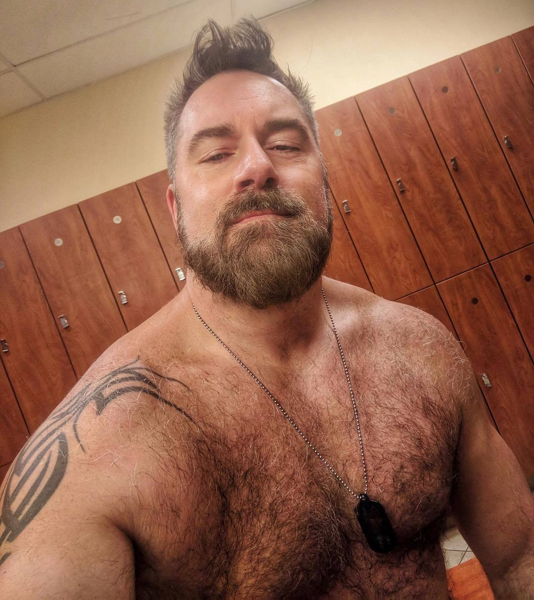 over40notdead:  Hey you. #EyeSeeYou #musclebear #muscledaddy #dilf #daddy #beefy