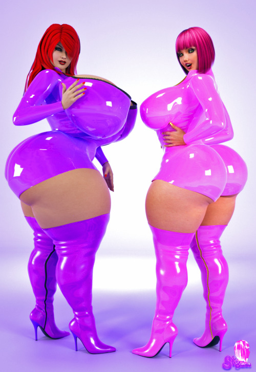 Just Like Last year, I’m have Lola pair up with other OC from friends. Here we have  OC Ruby (Human version) with Lola in Latex. I just Love how Lola looks in and if she looks good in it, you can bet that Ruby would look great in it too Oh yessssss