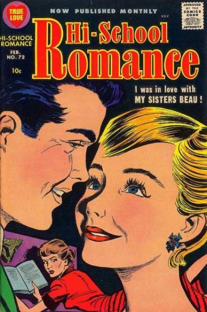 XXX Hi-School Romance #72. Feb.1958 cover by photo