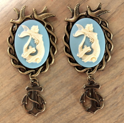 Limited Edition Lady of the Sea Dangle Plugs
Only Available in the Fearless Plugs Etsy store! 2 pair available!