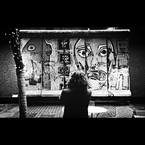 a panel of the Berlin Wall; Midtown