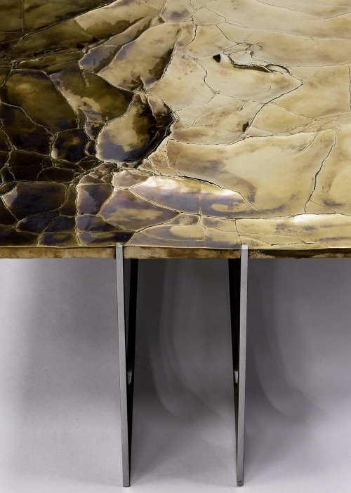 Erwan Boulloud, ‘Atacama’ Coffee Table, 2020, Cast Bronze Top, Steel Feet,Cm: H 38,