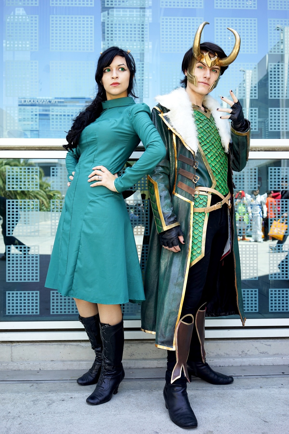 aicosu:Not gonna lie, we are in love with how our Loki &amp; Leah costumes turned