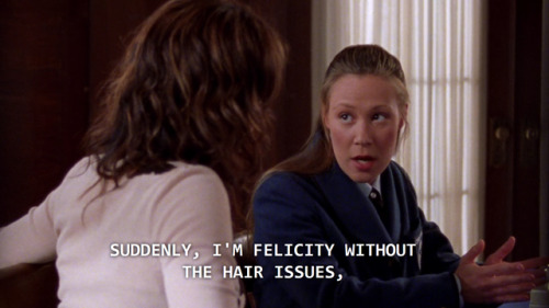 aspirationalbrand:references to felicity cutting her hair in buffy the vampire slayer, six feet unde