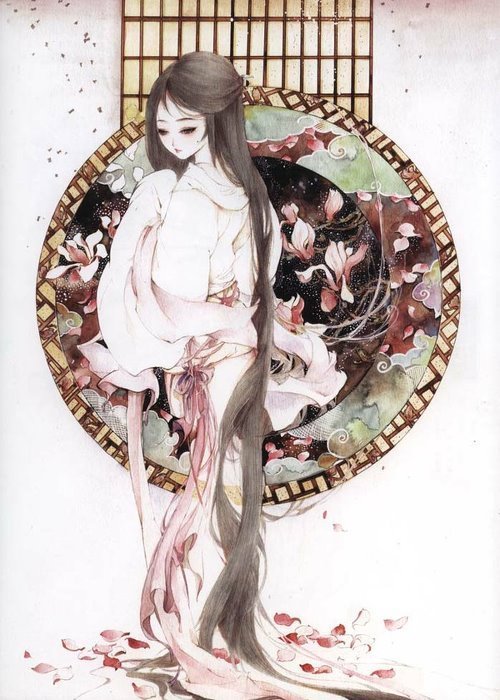 fouryearsofshades:《花·女詞》（呀呀繪）2/2 ISBN：9787535658326 Also a new book published (x) this year. Picture