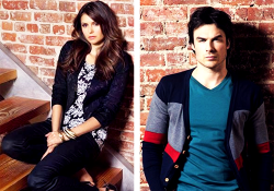 jamiesfraser:  Nina Dobrev and Ian Somerhalder