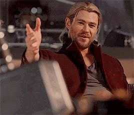 sexualthorientation:thor gif challenge: [3/3] outfits↳the deep red long sport coat that ruined my li