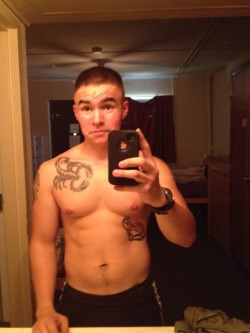 americanmilitarystuds:  He wants to. See your cocks guys. @coptermadness on kik