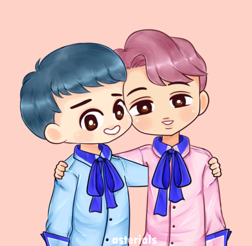 pink n’ blue kaisoo ♥ *part of a b-day kit with exo fanbase 9romise: click here + here for pur