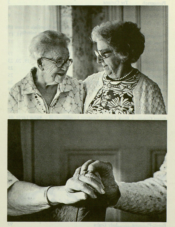 sapphomore: alice, 99 and bertha, 98 photographed by deborah snow for sinister wisdom’s