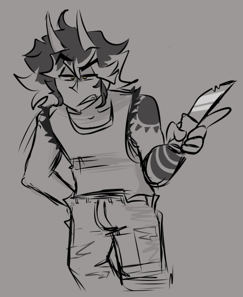 Doodle Of @viinxiie 's Character Jinn :3