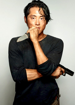 rickgrimespls:  Outtakes of Steven Yeun as Glenn Rhee photographed by Dylan Coulter for the September 2014 issue of Entertainment Weekly  