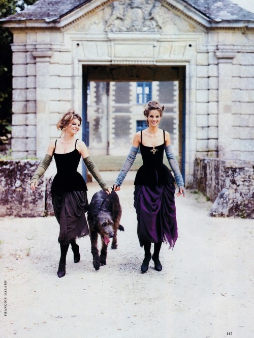 lauramerr: Cordula Reyer and Anja Kneller in “Field of Dreams” by Francois Halard for Ha