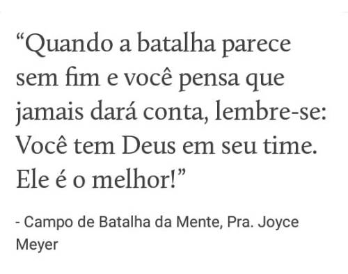 #Campo De #batalha Da #mente. Pra> #Joyce #Meyer (em Manaus, Brazil)