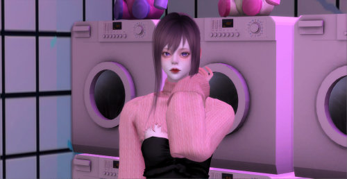 [kitty]Pink laundry roomThis is a scene for taking pictures.Furniture link included in the zip.Remem