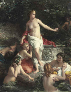 Fleurdulys:  Diana And Her Maidens - Roberto Bompiani 1885