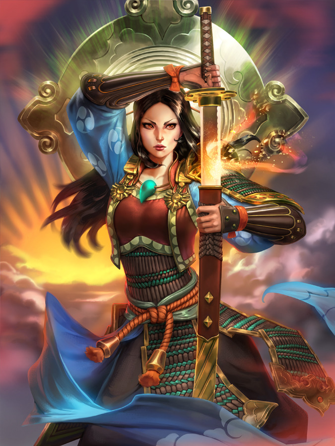 SMITE - Amaterasu by Scebiqu 