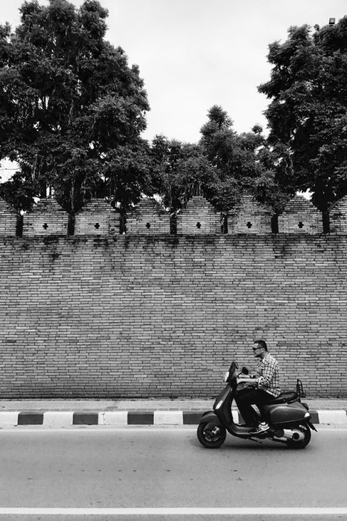 kelseylorene: Walls of the Old City, Chiang Mai, Thailand.