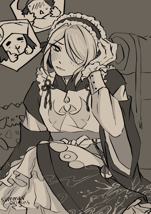 one of my moots said “volo in maid outfit” and my hands may have slipped. multiple times.i have noth