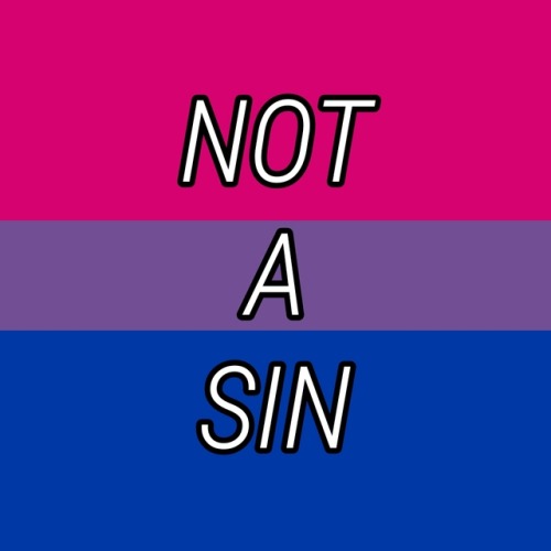 (Image description: six images with the bisexual flag as a background and text in the center. They r