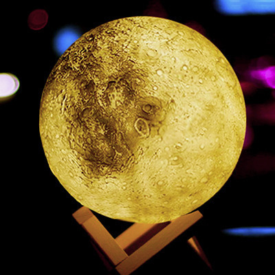 tobious:3D Print USB Rechargeable LED Moon Lamp