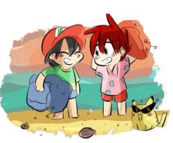 thatdoodlebug:  chibs on the beach i keep