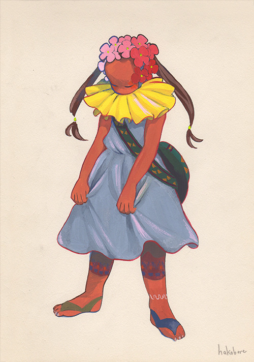 hakobore:  hakobore:Semi-Custom Girl Commission!I’m opening 5 slots for original gouache on paper paintings!This is how it works…1.Choose up to 2 key colours or features you want the girl to have.(e.g. pastels, pink hair, short yellow skirt, bralette,