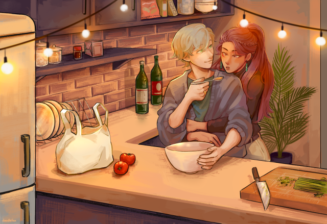 i was commissioned to draw some ashe/petra! (commission info)