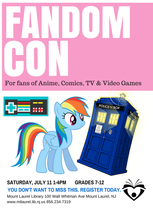 mllteens: It’s our third annual convention for fans of all fandoms! Featuring: cosplay | open gamin