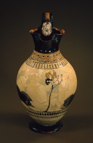 Terracotta oinochoe (jug) by Painter of London B 620, Metropolitan Museum of Art: Greek and Roman Ar