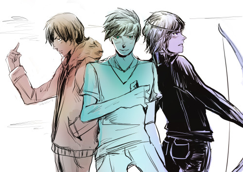 aegisdea:AWW YIIIH. The Big Three’s offpsrings!!!!!! 8D Nico di Angelo, Percy Jackson &am