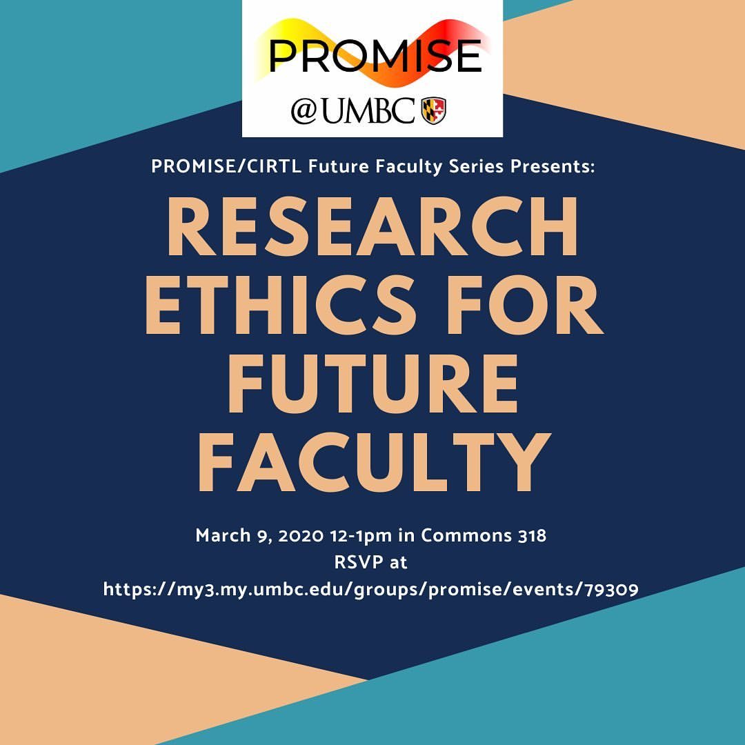 Join us on Monday at Noon for Research Ethics conversation, this event counts towards your CIRTL certification Associate Level
https://www.instagram.com/p/B9ZzdxfnsGu/?igshid=15k1ati4yhv72