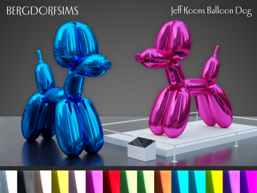 Jeff Koons Balloon Dog SculpturesHey everyone, I was working on this model for a render I was doing 